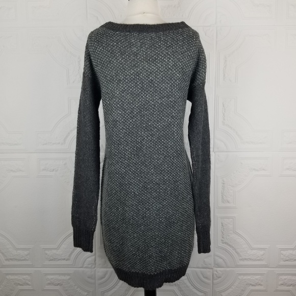 BCBGeneration Long Sleeve Knit Tunic Dress Heather Charcoal XS\S NWT - Picture 4 of 7